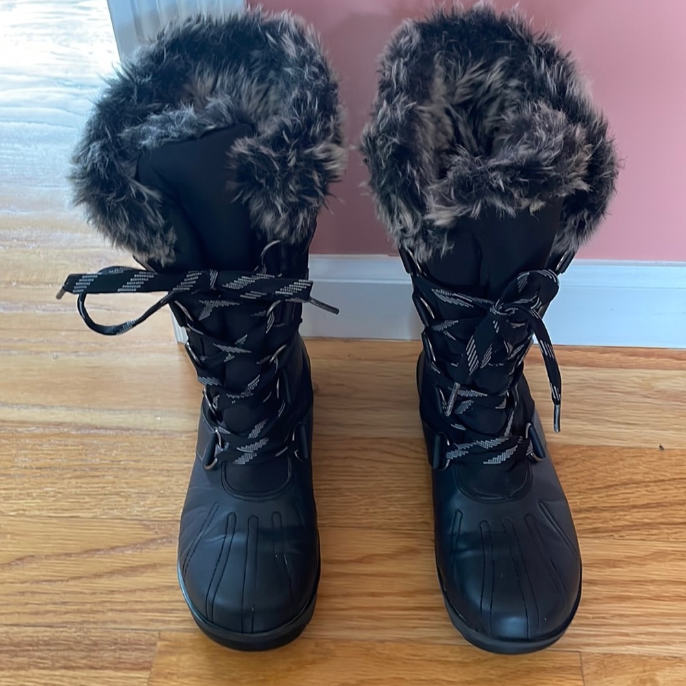Rugged outback cold weather boots